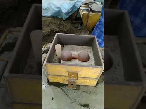 Metal Casting, Sand Moulding Process, the Mold preparation using split pattern