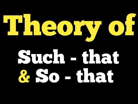 So vs Such | Concept of So .. that & Such .. that Difference Between So and Such in English Grammar