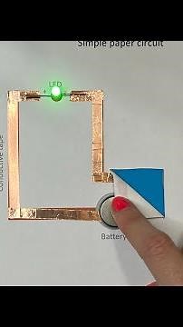 Simple paper circuit