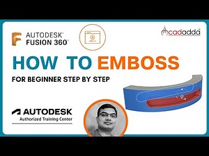 How to Use Emboss in Fusion 360 | 3D Text & Logo Tutorial for Beginners