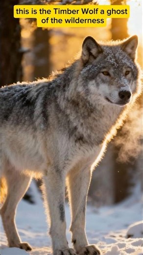 Timber Wolf: The Phantom Predator Lurking in the Shadows! #wildlife #entertainment