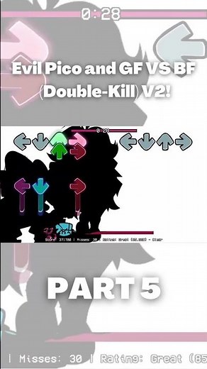 Evil Pico and Corruption GF VS BF PART 5 (Double-Kill V2) (friday night funkin) #shorts
