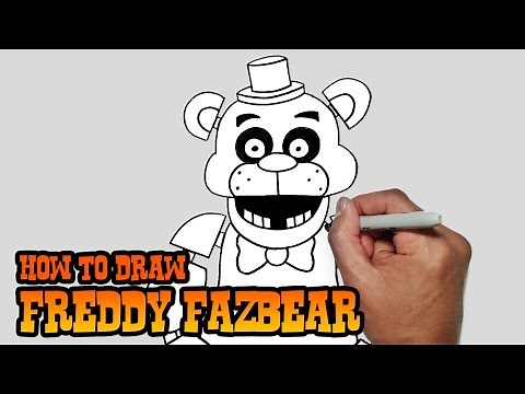 How to Draw Freddy Fazbear- Five Nights at Freddy's- Video Lesson