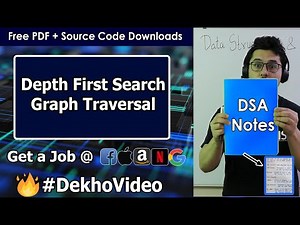 Depth First Search (DFS) Graph Traversal in Data Structures