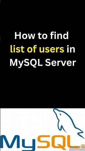 How to find the list of users in MySQL Server