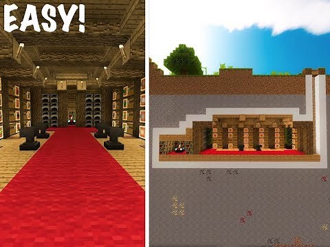 Minecraft Underground Chest Room Tutorial