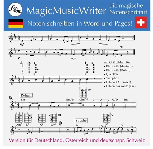 Magicmusicwriter: Write Music in Word Pages, Rhythm, Song Composition, Music Font, Music Font, Music Font, Music Font - Etsy