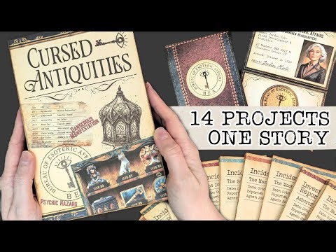 Junk Journal Kit with a Story | Cursed Antiquities | Beginner Friendly Tutorial | Halloween Craft