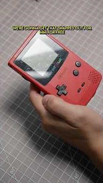 We saved his Pokemon Pinball, and built him a Game Boy!