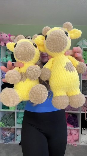 Crochet Giraffe Patterns on Etsy - Standing & Sitting Versions Included!