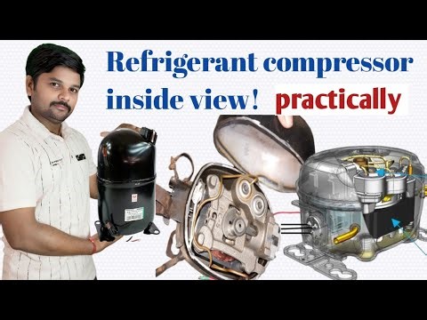 Refrigeration Compressor Internal Components|Easy Explanation|Internal Working of fridge compressor