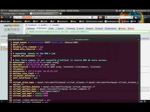 Tutoriel vidéo : Installer un serveur de mail avec Postfix et courier