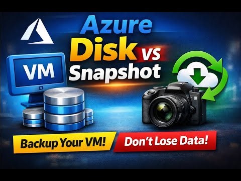 Azure Managed Disks & Snapshots Explained Azure Disk Backup & Recovery Azure Tutorial