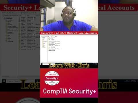 🔐 Security+ Lab 4.5.7 — Restrict Local Accounts