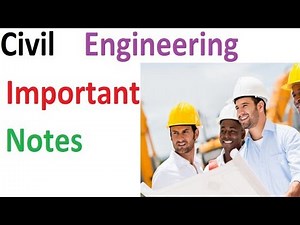 Important Notes on Civil Engineering Topics