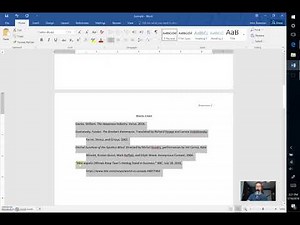 Works Cited Page MLA