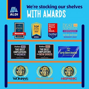 5.5K views · 74 reactions | From being Great Place to Work certified to training the best and brightest, ALDI is racking up some big awards. Take a peek and see what makes a career here so special. https://bit.ly/3oLPKk2 | ALDI USA Careers | Facebook