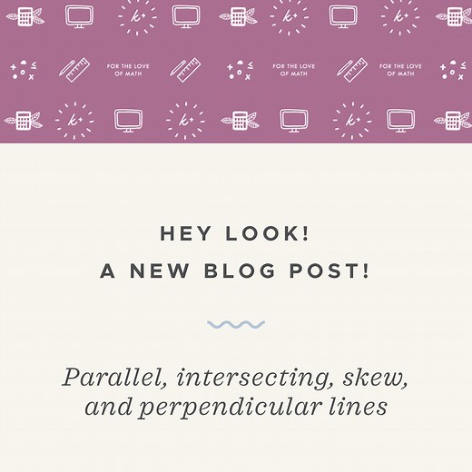 Testing for parallel, intersecting, skew, and perpendicular lines — Krista King Math | Online math help