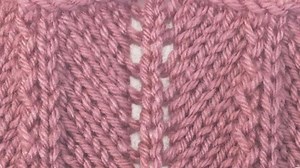 The Chevron and Feather Stitch Knitting Pattern  by Knitiversity