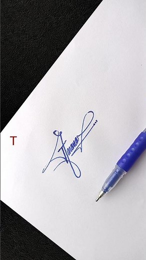 Creative Letter T Signature ✍️ | Fast & Easy Tutorial