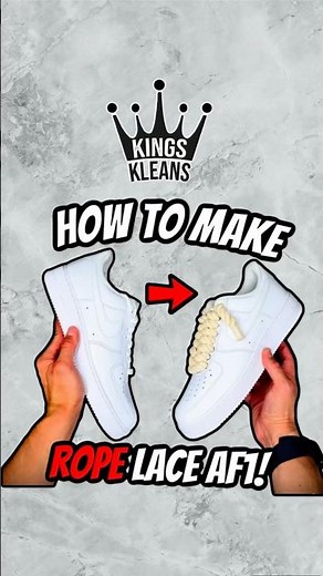 HOW TO MAKE AIR FORCE 1 ROPE LACES 😱🔥