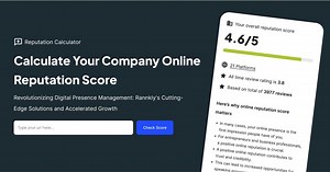 Your Company Online Reputation Score | Rannkly