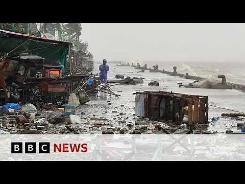 Thousands evacuated as super typhoon Ragasa makes landfall in Philippines | BBC News