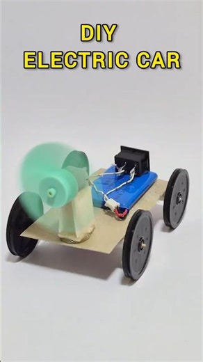 DIY DC MOTOR CAR for high school project | #shorts #viralshorts