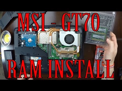MSI GT70 Ram Install