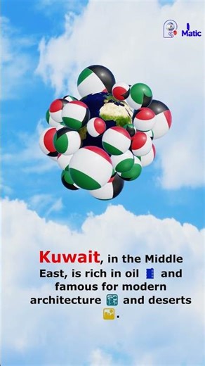 Kuwait Country Ball 🇰🇼 | Kuwaiti Flag Animation & Fun Facts | Asia