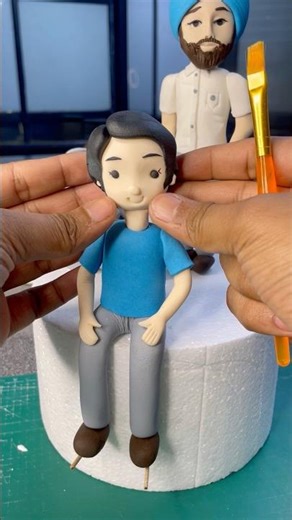How To Make Fondant Hairs | Fondant hair style | How To Make fondant Boy @fondantcakes9292
