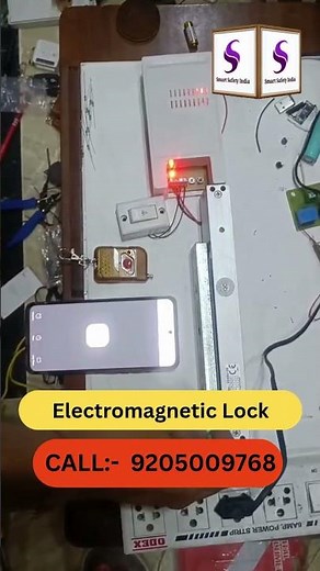 Smart Security with EM Lock 🔒 | How Electromagnetic Door Locks Work!