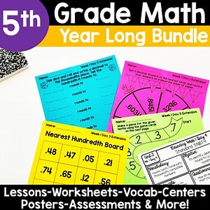 5th Grade Math Centers Games Worksheets Word Problems 5th Grade Math Curriculum