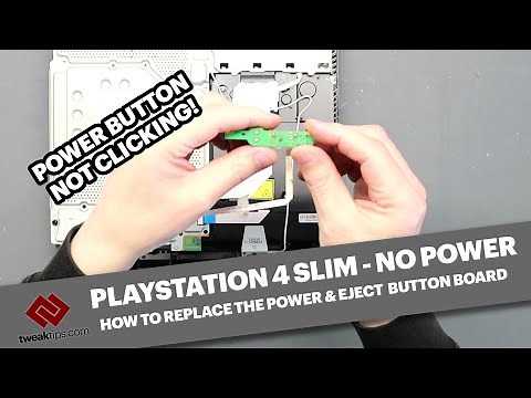 How to replace a power and eject button on a PS4 Slim - Fixing a PlayStation 4 with no power #ps4