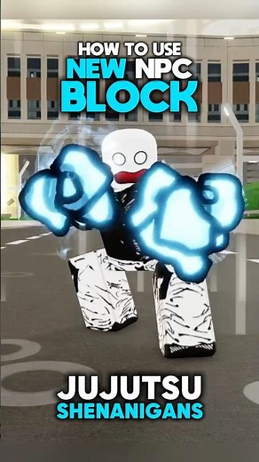 HOW TO USE NEW NPC BLOCK IN JJS!! #jujutsushenanigans #roblox #foryou #jjk #jjs #anime #sukuna