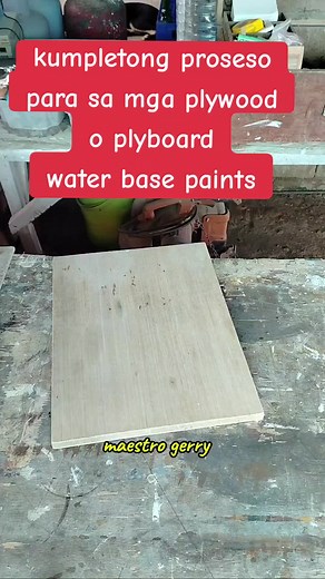 Complete Process for Plywood Painting with Water Base Paints