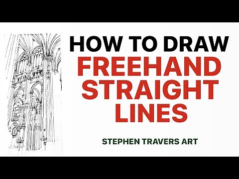 How to Draw Freehand Straight Lines - Easy Straight Lines Without A Ruler
