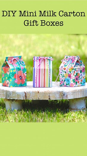1.2K views · 11 reactions | These DIY Mini Milk Carton Gift Boxes are...