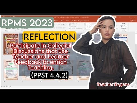 REFLECTION | RPMS 2023 KRA 3, Objective 8 (PPST 4.4.2) | Teachers and Learners Feedback