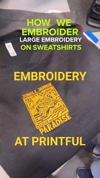 Printful embroidery from start to finish ✨ #printful #embroidery