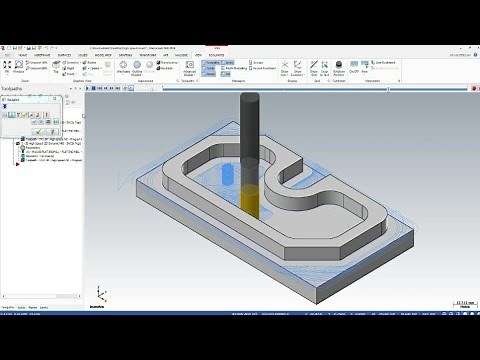 Tutorial MasterCam -2D High Speed Toolpath- Dynamic Mill