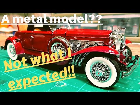 Metal 1:24 Scale Duesenberg Build by Monogram from 1978