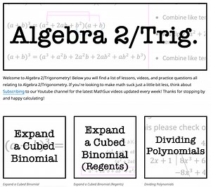 Algebra 2 Cheat Sheet & Review - Math Lessons