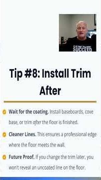 Tips #7 & #8 for new Garage Floor Construction & future coatings - Stronghold Floors #garagegoals