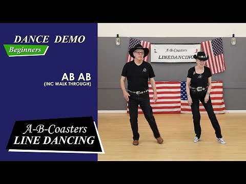 AB AB - Line Dance Demo & Walk Through
