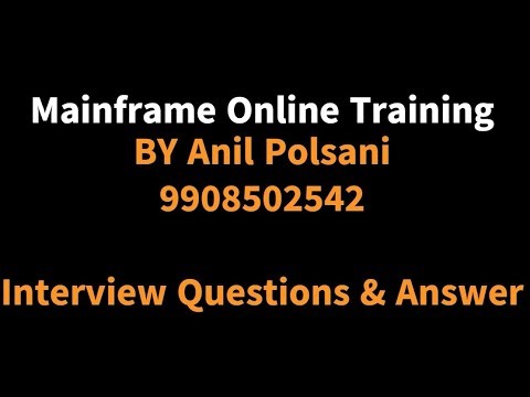 Mainframe COBOL - DB2 Interview Questions & Answer -V1 | English | Anil Polsani | 9908502542