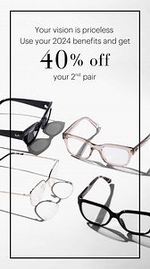 Get 40% off your 2nd pair when using vision insurance. | Eyeglass World | Facebook