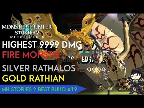 Highest Critical 9999 Damage "Silver Rathalos & Gold Rathian" Best Build #19 | MH Stories 2