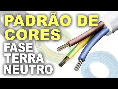 Padrão de cores dos fios fase, neutro e terra! NBR 5410