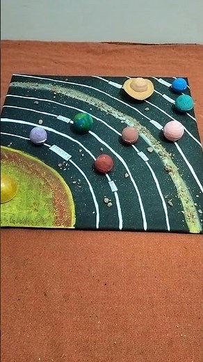 3D solar system|Simple school project Solar system|Solar system project for kids